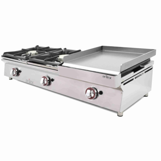 Arilex 120CGN Cocina a gas sobremostrador 3 fuegos