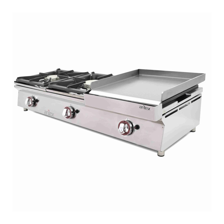 Arilex 120CGN Cocina a gas sobremostrador 3 fuegos