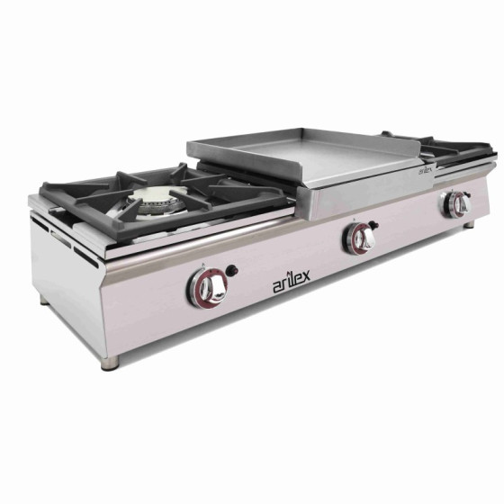 Arilex 120CGN Cocina a gas sobremostrador 3 fuegos