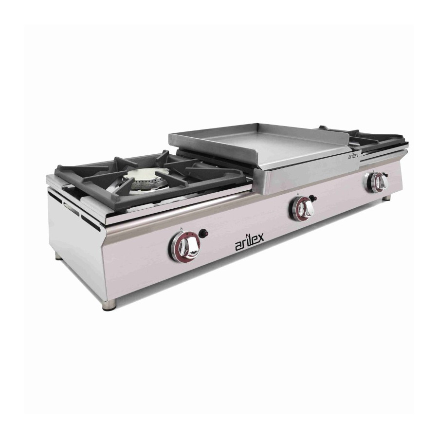 Arilex 120CGN Cocina a gas sobremostrador 3 fuegos