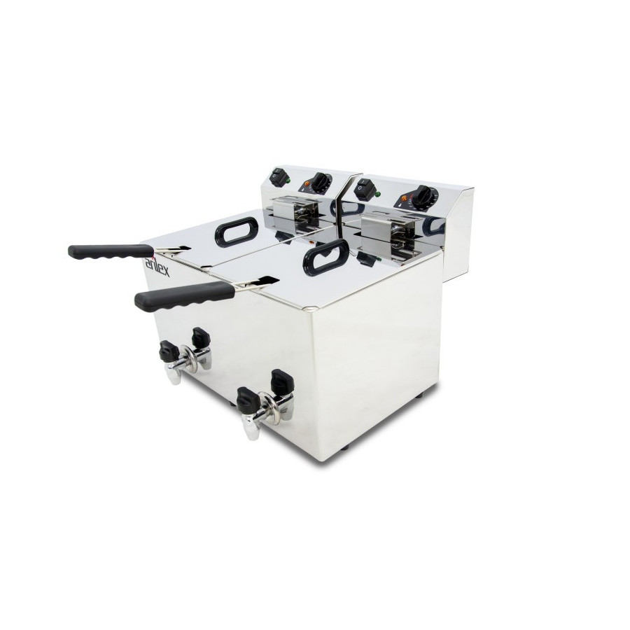Arilex EVO1010G Freidora eléctrica con grifo 10+10 L