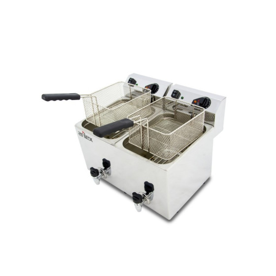 Arilex EVO1010G Freidora eléctrica con grifo 10+10 L