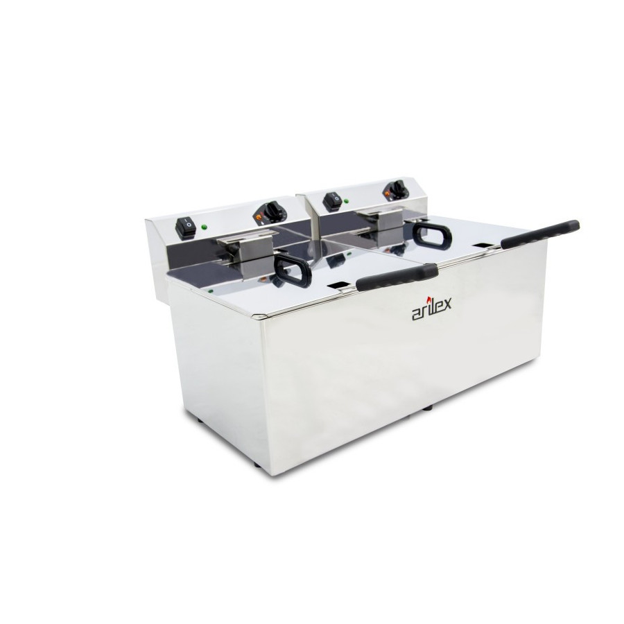Freidora eléctrica Arilex EVO1212 12+12 L