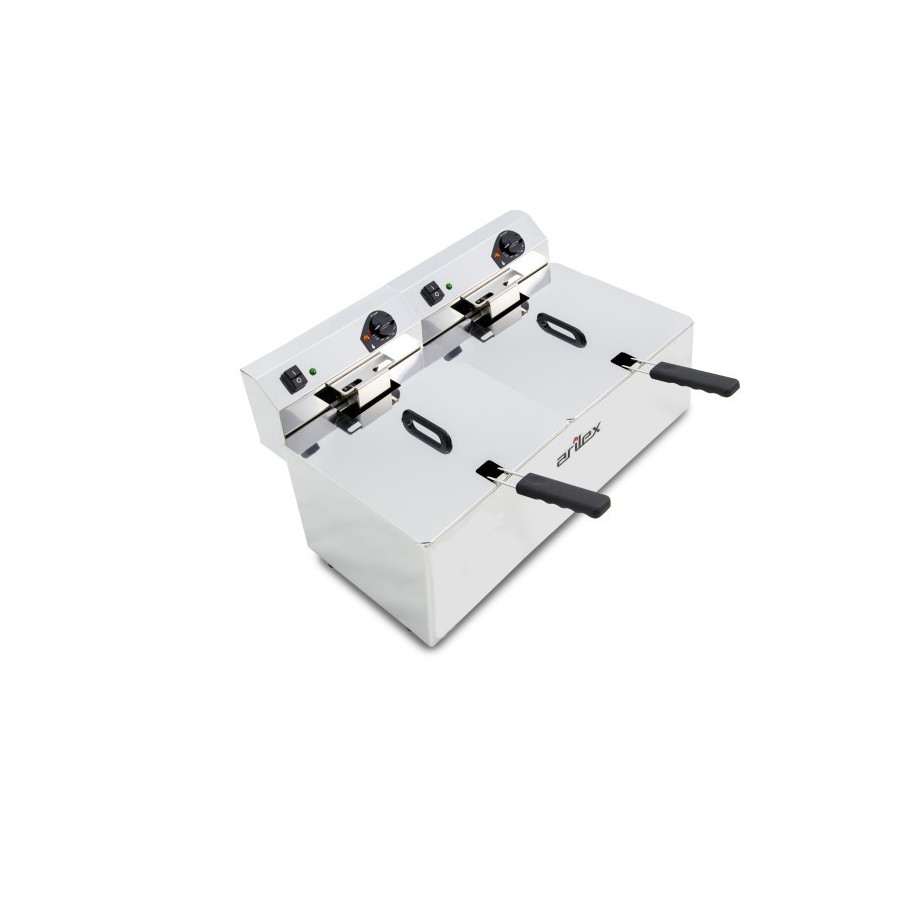 Freidora eléctrica Arilex EVO1212 12+12 L