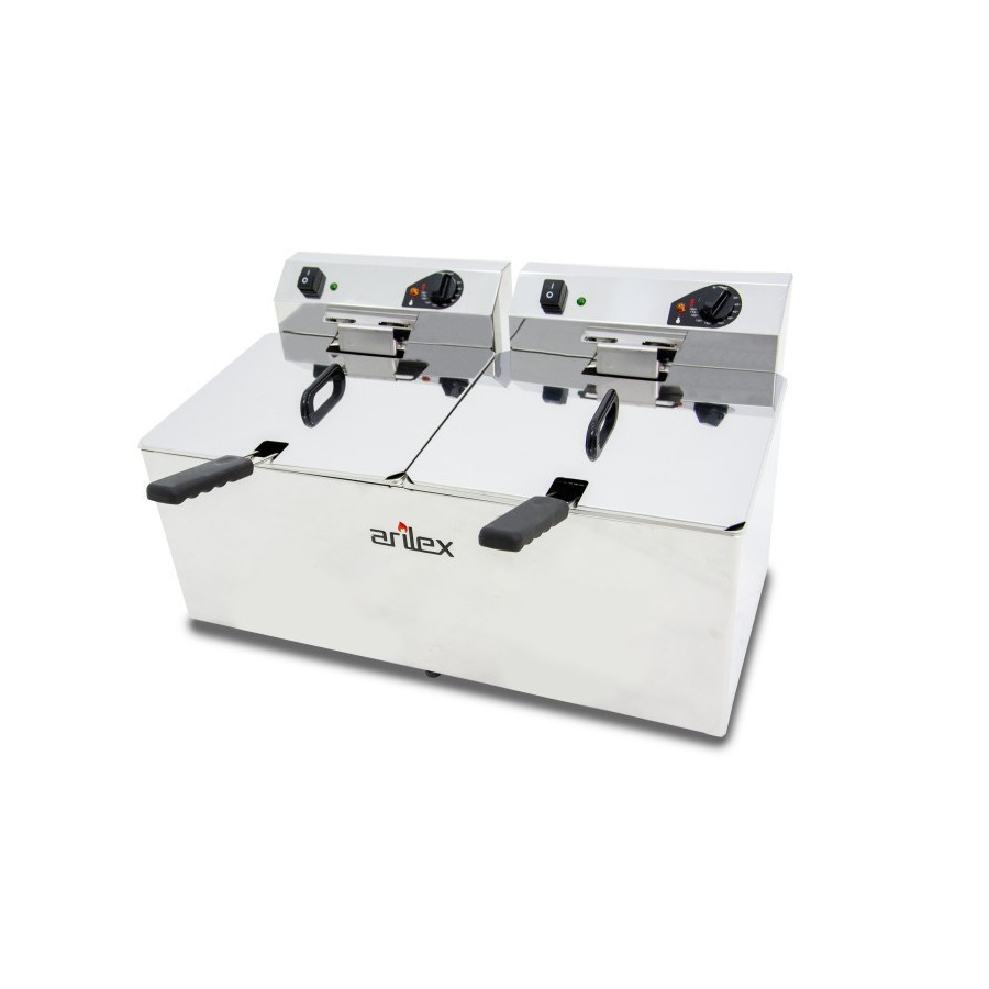 Freidora eléctrica Arilex EVO1212 12+12 L