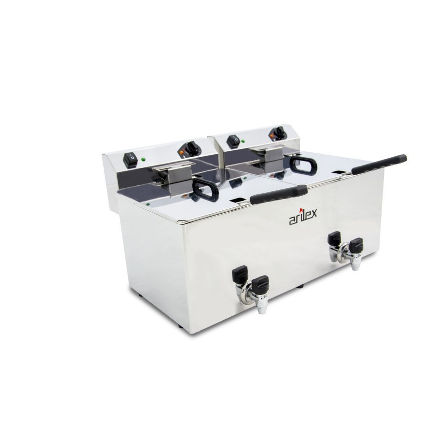 Freidora eléctrica Arilex EVO1212G con grifo