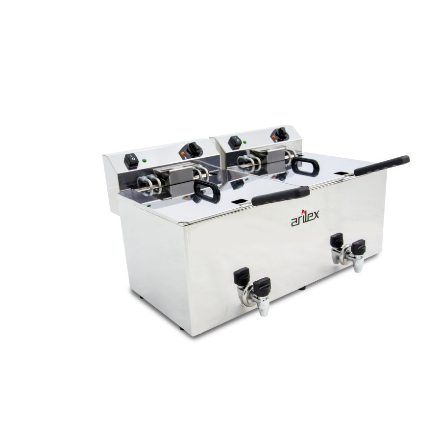 Arilex EVO1212GTR Freidora eléctrica con grifo