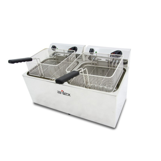Freidora eléctrica Arilex EVO1212TR 12+12 L