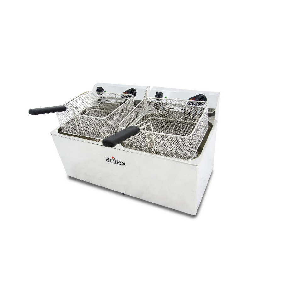 Freidora eléctrica Arilex EVO1212TR 12+12 L