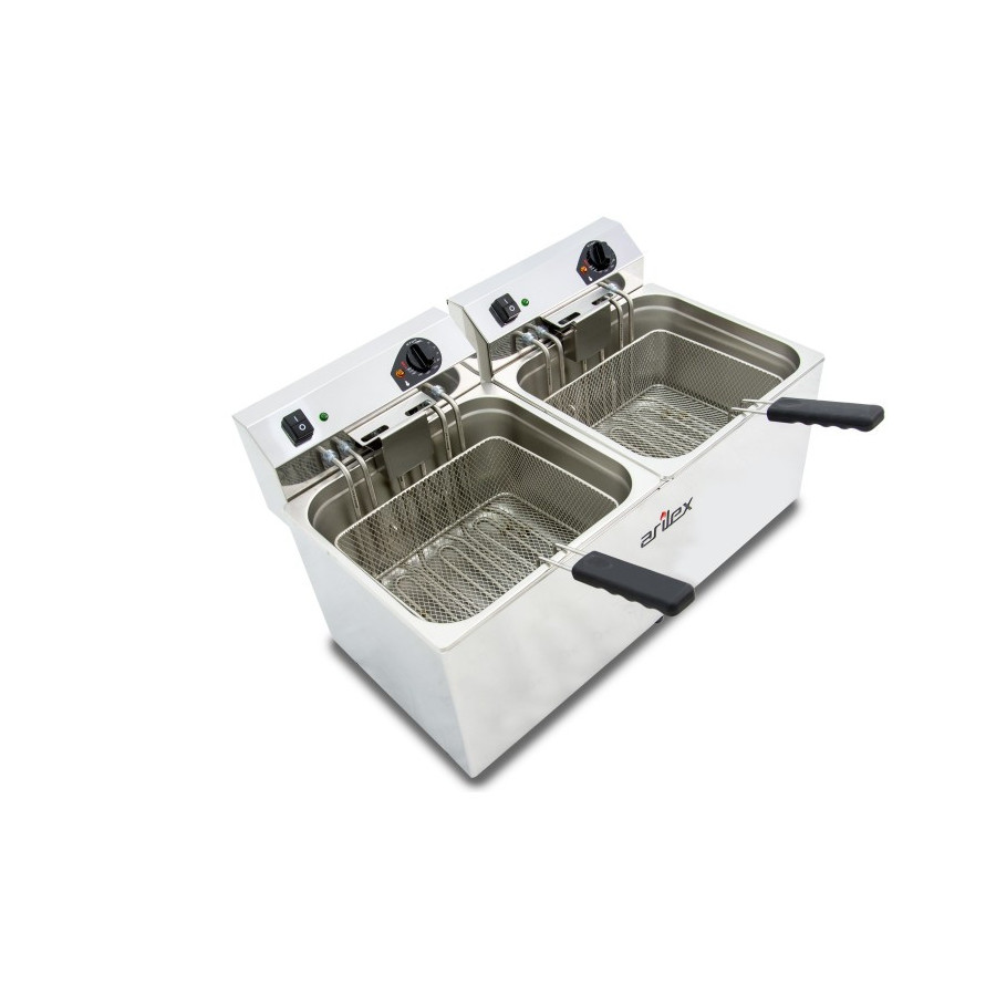 Freidora eléctrica Arilex EVO1212TR 12+12 L