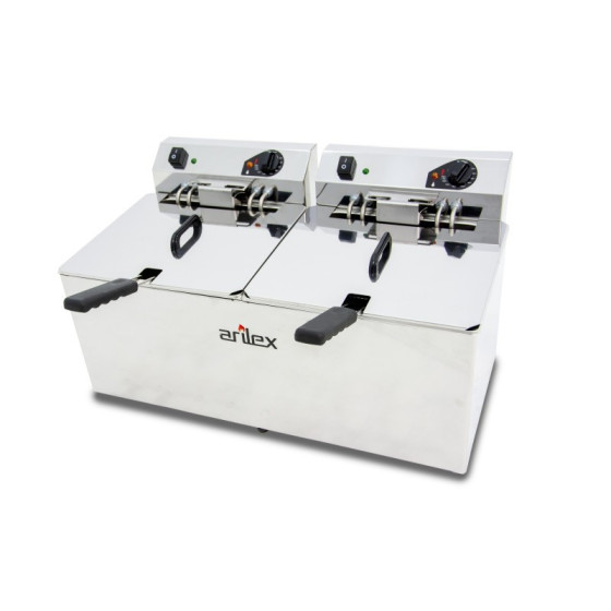 Freidora eléctrica Arilex EVO1212TR 12+12 L