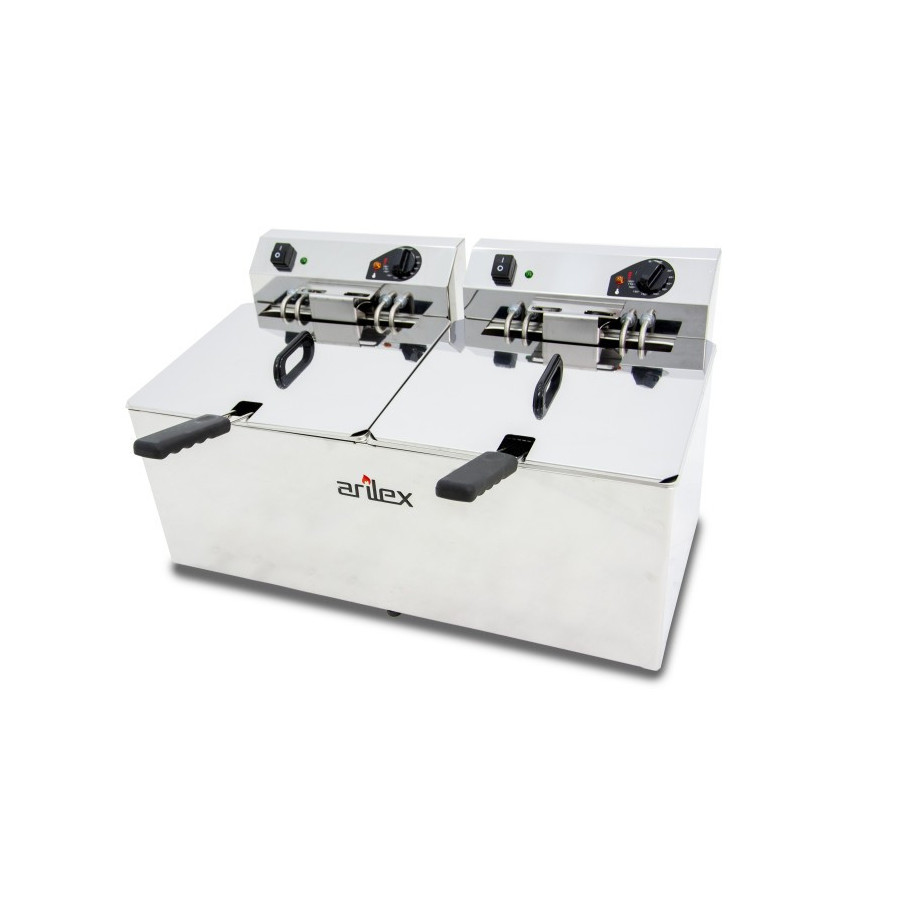 Freidora eléctrica Arilex EVO1212TR 12+12 L