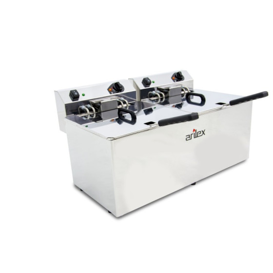 Freidora eléctrica Arilex EVO1212TR 12+12 L