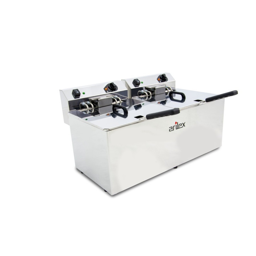 Freidora eléctrica Arilex EVO1212TR 12+12 L