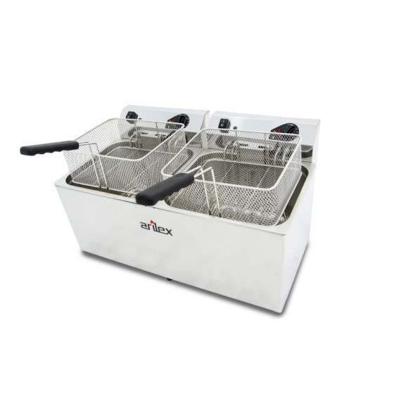 Freidora eléctrica Arilex EVO1212TR 12+12 L