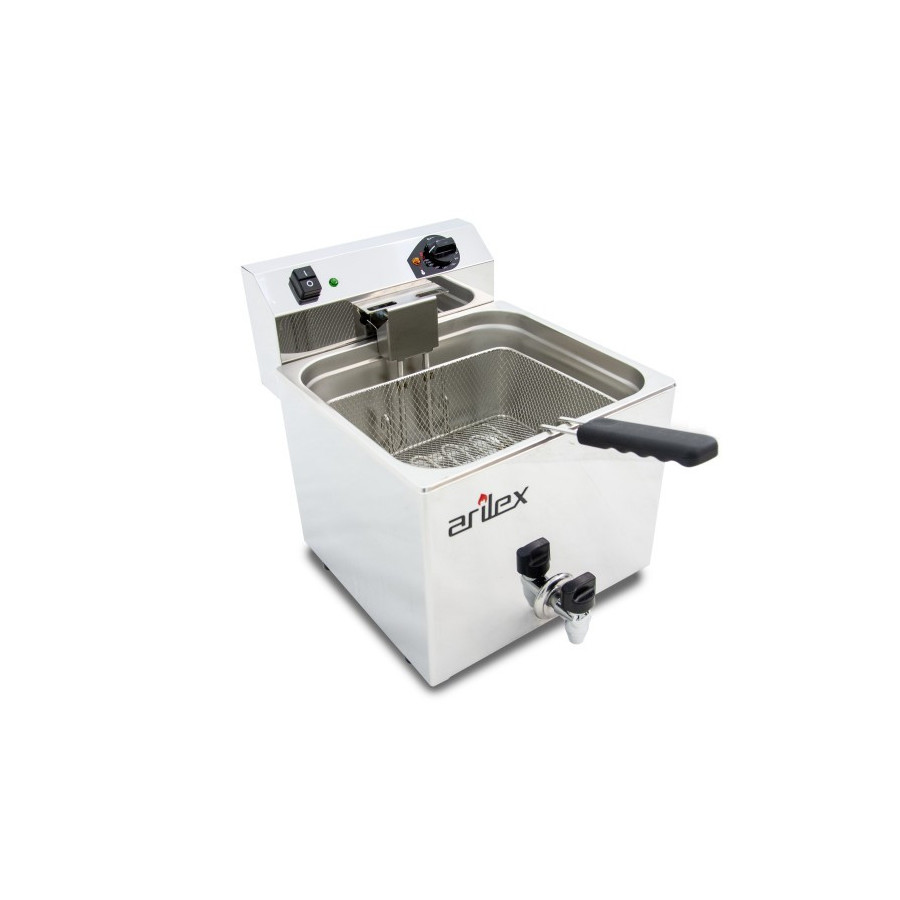 Freidora eléctrica Arilex EVO12G 12 L con grifo