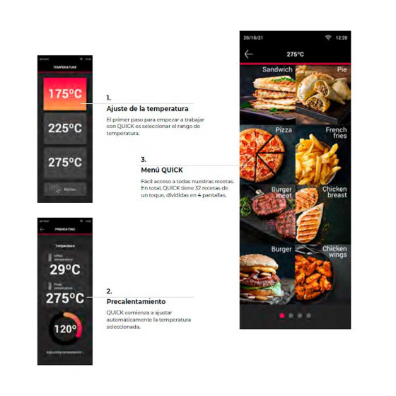 Horno de Cocción Acelerada Mychef Quick 1 T | 3.6 kW | Táctil