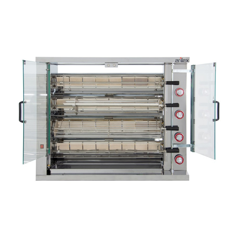 Arilex Asador vertical a gas 4ASG de 4 espadas