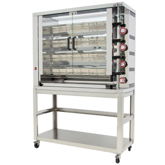 Arilex Asador vertical a gas 4ASG de 4 espadas