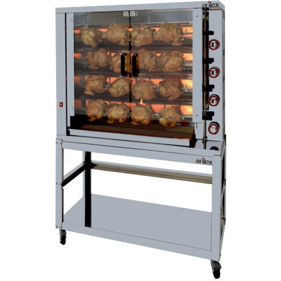 Arilex Asador vertical a gas 4ASG de 4 espadas
