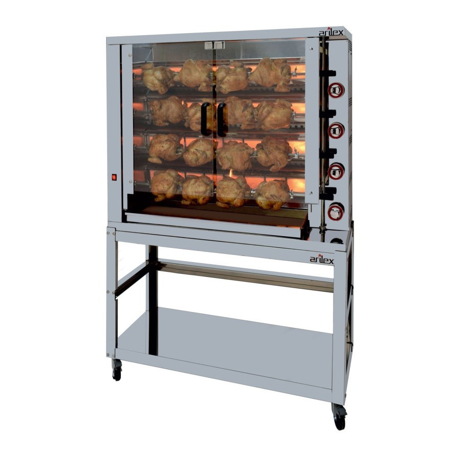 Arilex Asador vertical a gas 4ASG de 4 espadas
