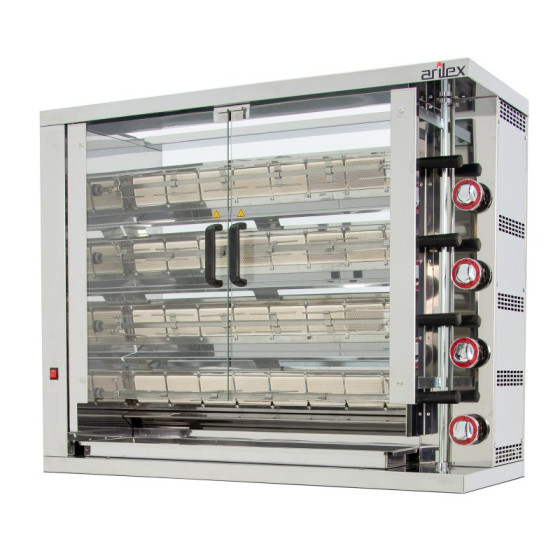 Arilex Asador vertical a gas 4ASG de 4 espadas