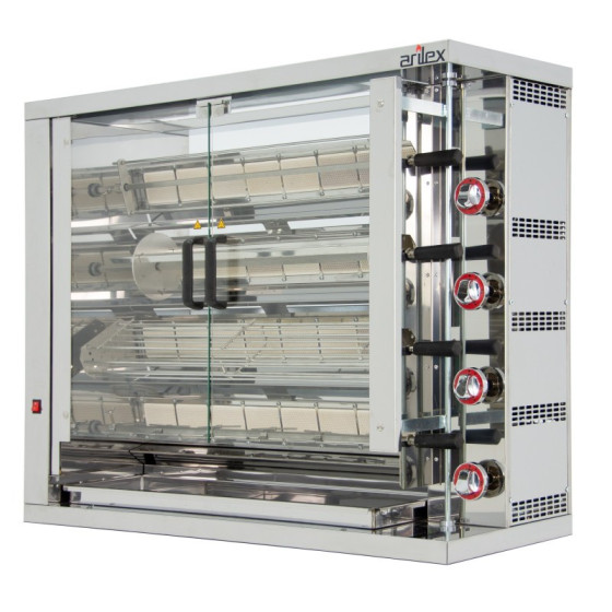 Arilex Asador vertical a gas 4ASG de 4 espadas