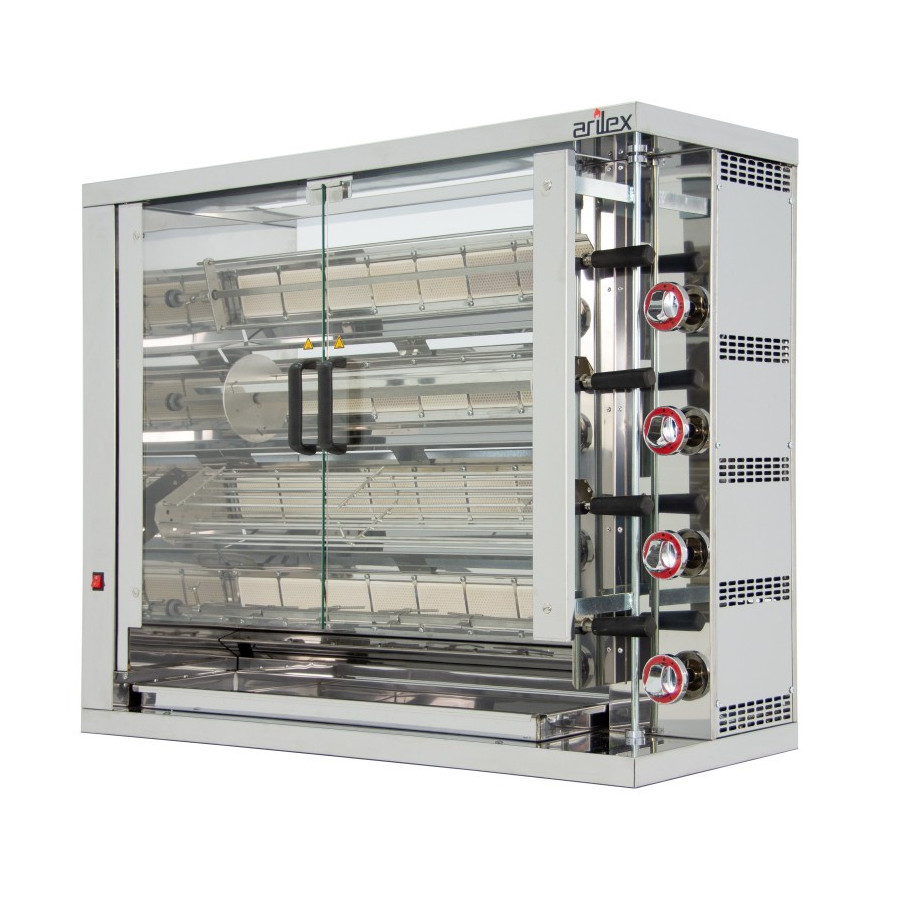 Arilex Asador vertical a gas 4ASG de 4 espadas
