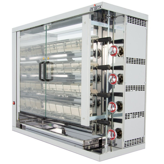 Arilex Asador vertical a gas 4ASG de 4 espadas