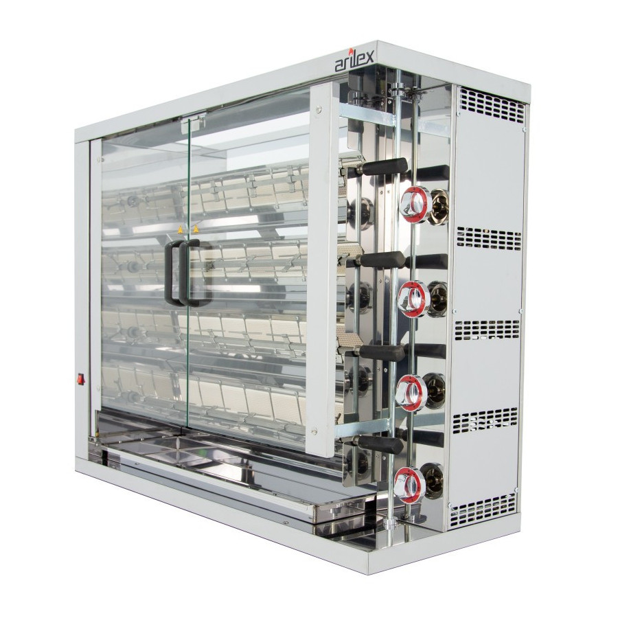Arilex Asador vertical a gas 4ASG de 4 espadas