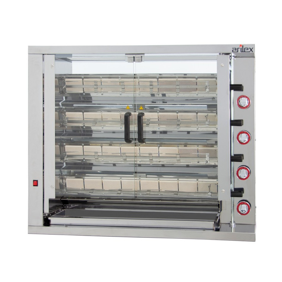Arilex Asador vertical a gas 4ASG de 4 espadas