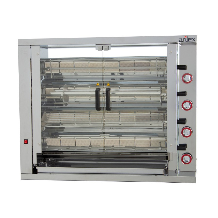 Arilex Asador vertical a gas 4ASG de 4 espadas