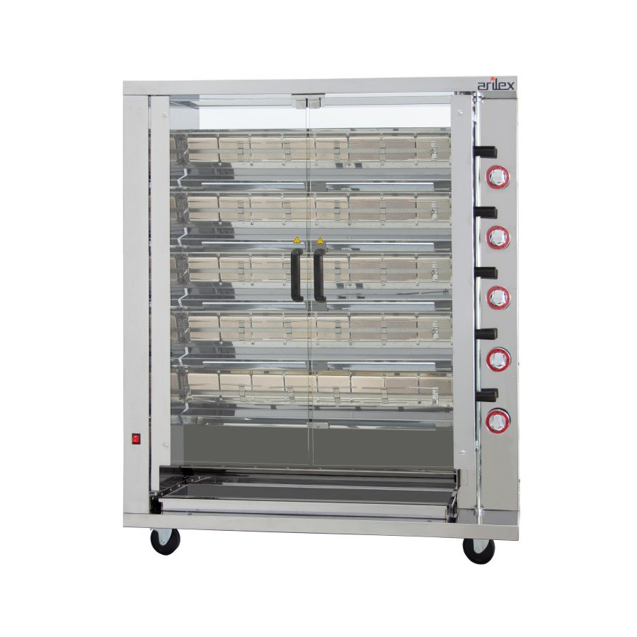 Arilex 5ASG Asador vertical a gas de 5 espadas
