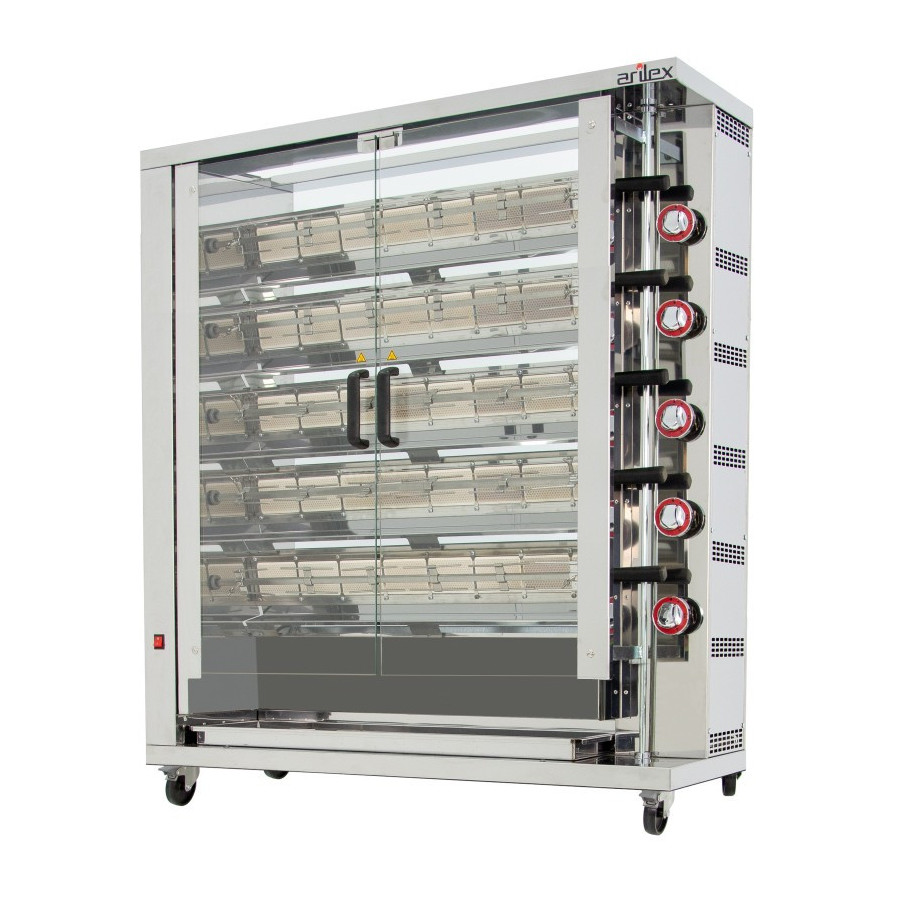 Arilex 5ASG Asador vertical a gas de 5 espadas