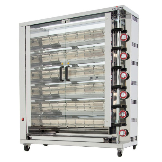 Arilex 6ASG - Asador vertical a gas de 6 espadas