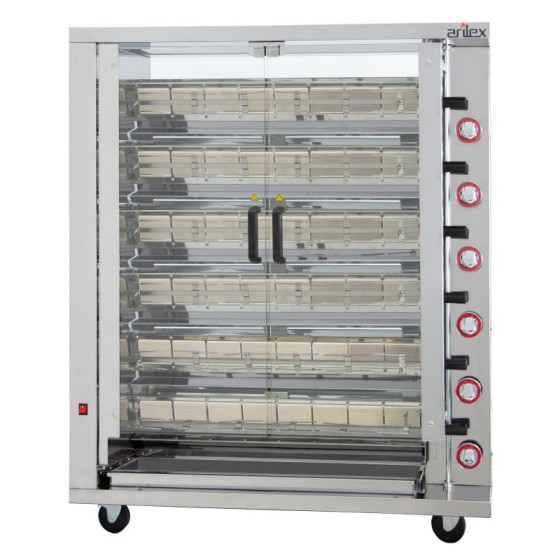 Arilex 6ASG - Asador vertical a gas de 6 espadas