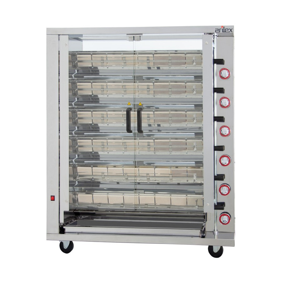 Arilex 6ASG - Asador vertical a gas de 6 espadas