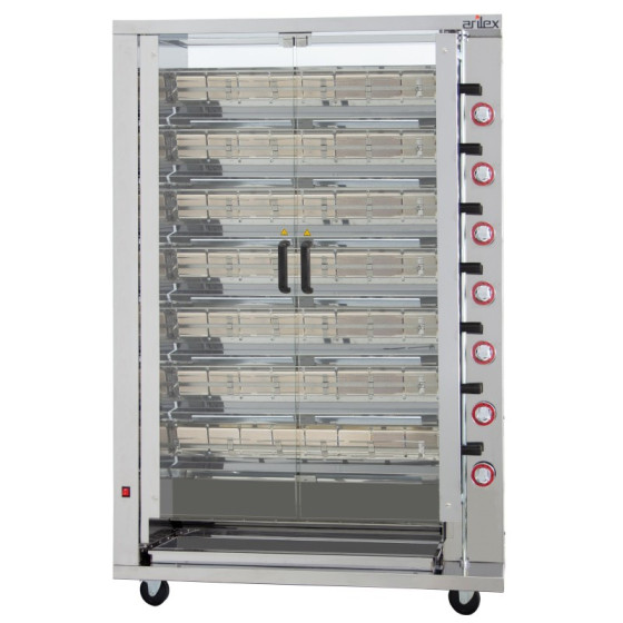Arilex 7ASG Asador vertical a gas de 7 espadas