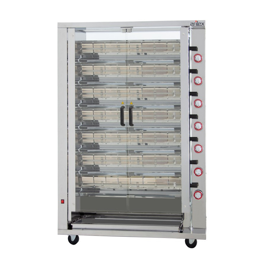 Arilex 7ASG Asador vertical a gas de 7 espadas