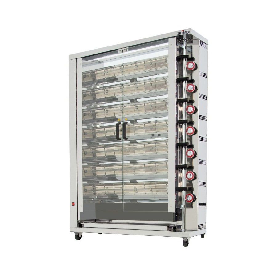 Arilex 7ASG Asador vertical a gas de 7 espadas