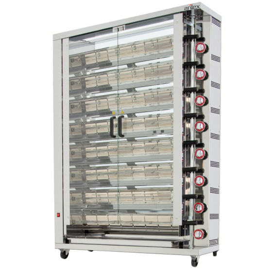 Arilex 8ASG - Asador vertical a gas de 8 espadas