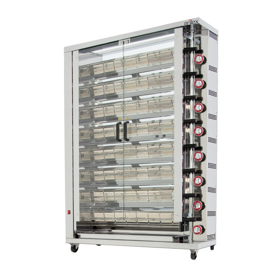 Arilex 8ASG - Asador vertical a gas de 8 espadas