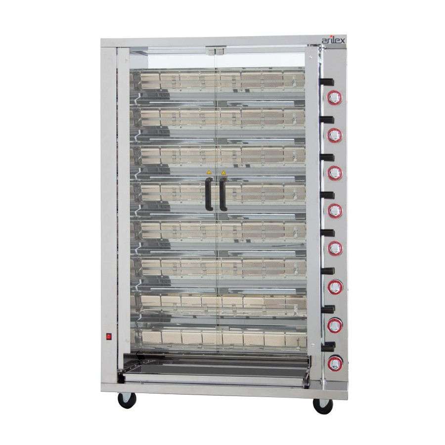 Arilex 8ASG - Asador vertical a gas de 8 espadas