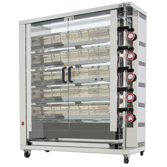 Arilex 5ASGP Asador vertical a gas de 5 espadas