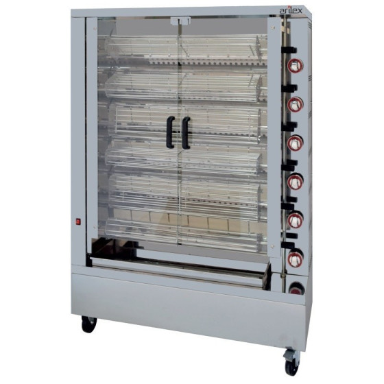 Asador vertical a gas Arilex 6ASGP con peana