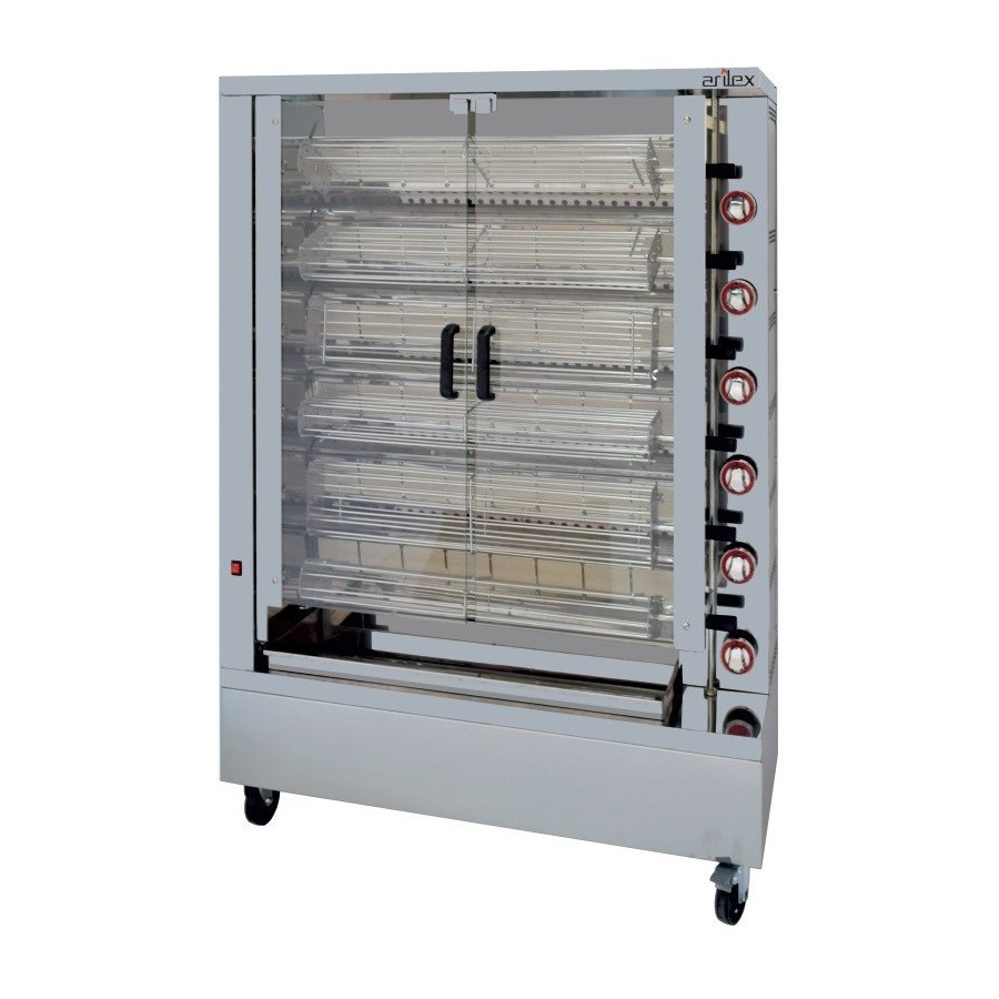 Asador vertical a gas Arilex 6ASGP con peana