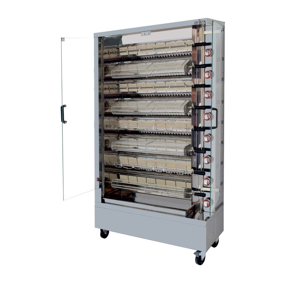 Arilex 8ASGP: asador vertical a gas con peana