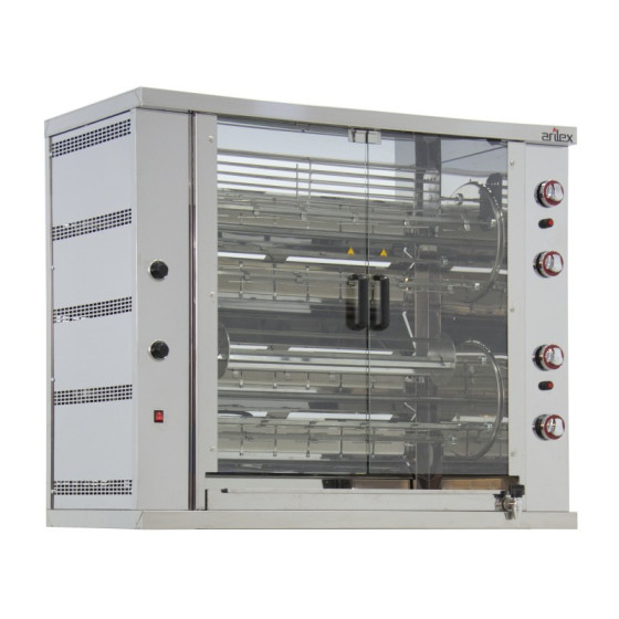 Asador de gas Arilex 8ASG-RP | 8 espadas