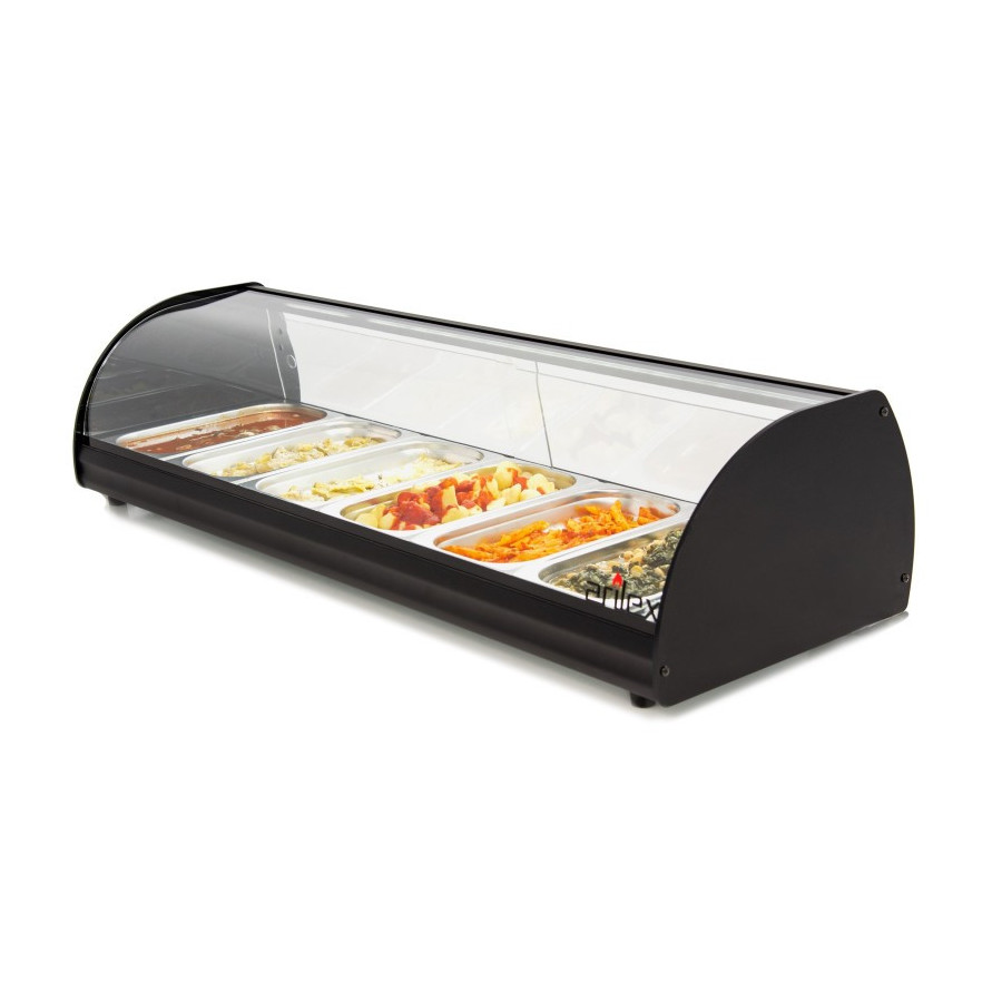 Arilex Vitrina calienta tapas 6CT | 6 GN1/3-40