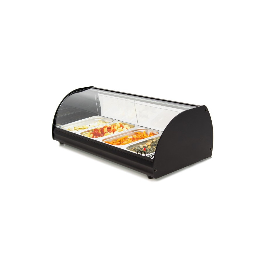 Arilex 4CTL Vitrina calienta tapas con luz